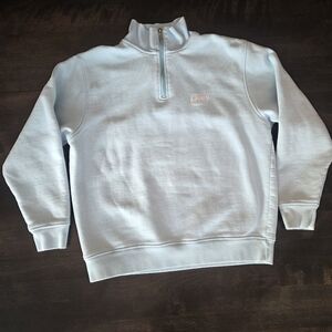 New York Giants Ladies Reebok 3/4 Zip Sweater